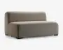 Lounge modul sofa beige stof