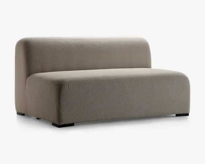 Lounge modul sofa beige stof