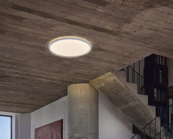 Plafond Ultra Slim Backlight hvid Ø.40 cm