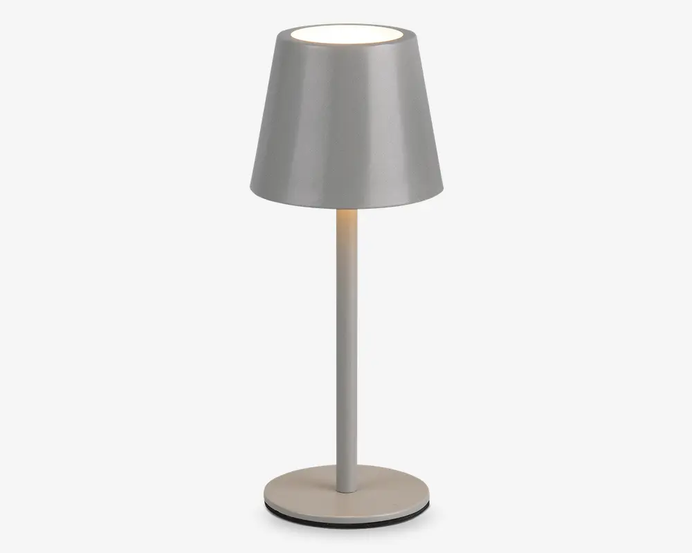 Bordlampe Diaz grå H.21 cm 