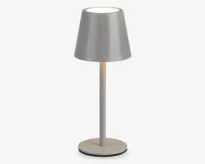 Bordlampe Diaz grå H.21 cm 