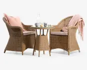Have-cafébord natur mix polyrattan