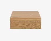 Sengebord Avignon med 1 skuffe vild eg kunstfiner