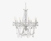 Lysekrone Imperial 8-armet Hvid Ø.55 cm