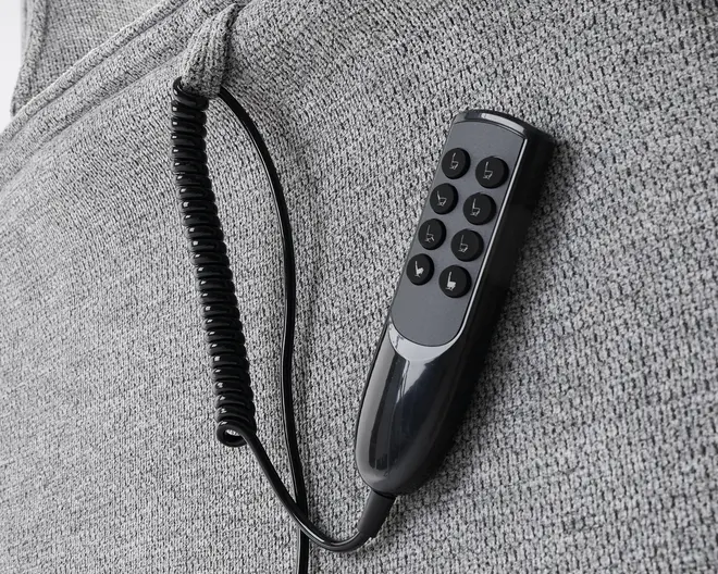 Drejestol m/indbygget skammel og 0-gravity