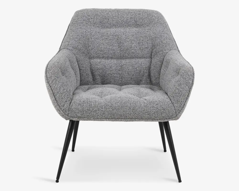 Loungestol grå møbelstof