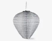 Solar rispapirlampe grå Ø.33 cm