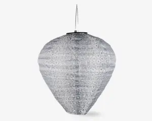 Solar rispapirlampe beige Ø.33 cm