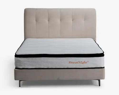 Komplet seng 140 x 200 cm beige