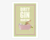Plakat Jenny Dirty Gin Martini
