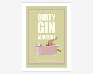 Plakat Jenny Dirty Gin Martini