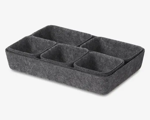Skuffeindsats filt assorteret 7 stk.