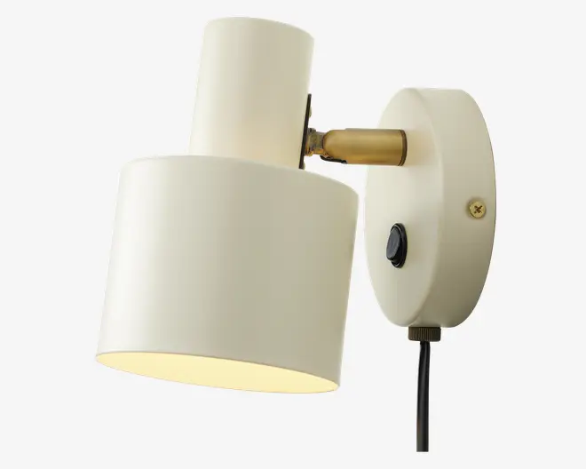 Væglampe Vouge hvid H.16 cm