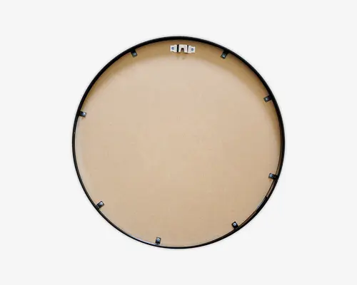 Spejl alu cirkel sort Ø.75 cm