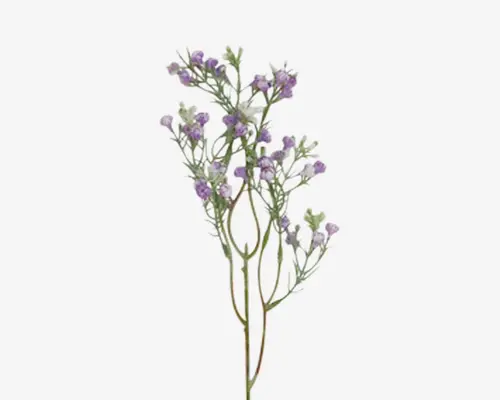 Stilk med blomster lilla H.35 cm