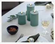 LED Bloklys Olive H.12,5xØ.7,5cm 