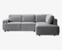 Sovesofa open end højre grå/beige