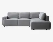 Sovesofa open end højre grå/beige
