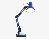 Arkitektlampe Alba blå H.53 cm 